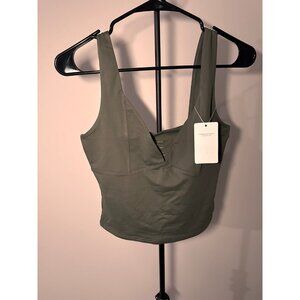 REORIA Women's Deep V Neck Sleeveless Corset Cami Crop Tank Tops